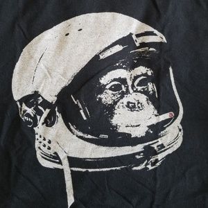 Preowned Astro chimpanzee Black T shirt S